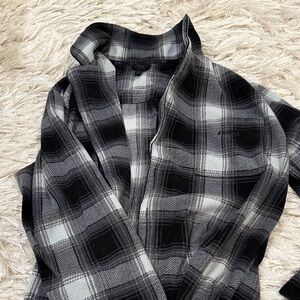 Skims flannel pajama top